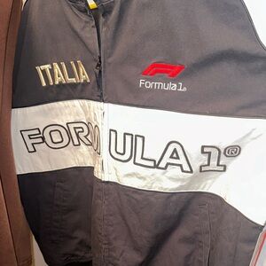 PacSun Formula 1 Black and White Bomber Jacket